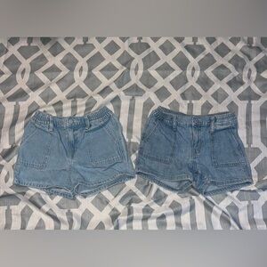 Old Navy Girls Size 8 Light Blue Jean Shorts. 2 pairs excellent condition.